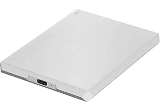 Disco duro 2 TB - LaCie Mobile Drive Moon Silver, Externo, USB-C, USB 3.0, Para Mac y Windows