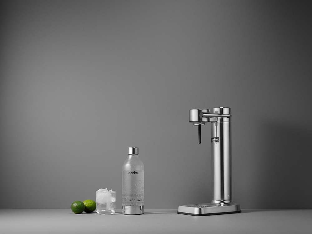 AARKE AA01 C2  Carbonator II Wassersprudler Silber