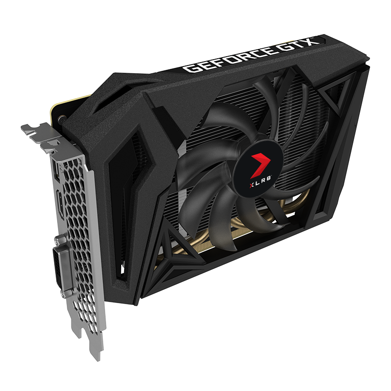 PNY Grafikkarte GeForce® GTX 1660 6 GB XLR8 Gaming OC Single Fan (VCG16606SFPPB-O)
