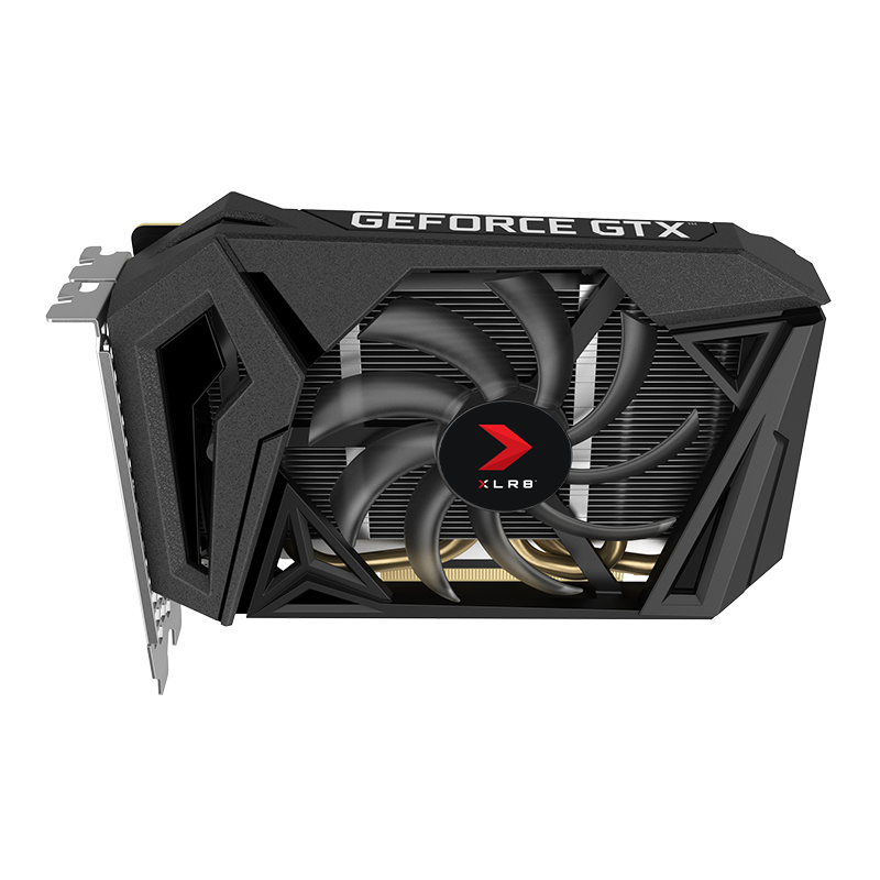 PNY Grafikkarte GeForce® GTX 1660 6 GB XLR8 Gaming OC Single Fan (VCG16606SFPPB-O)