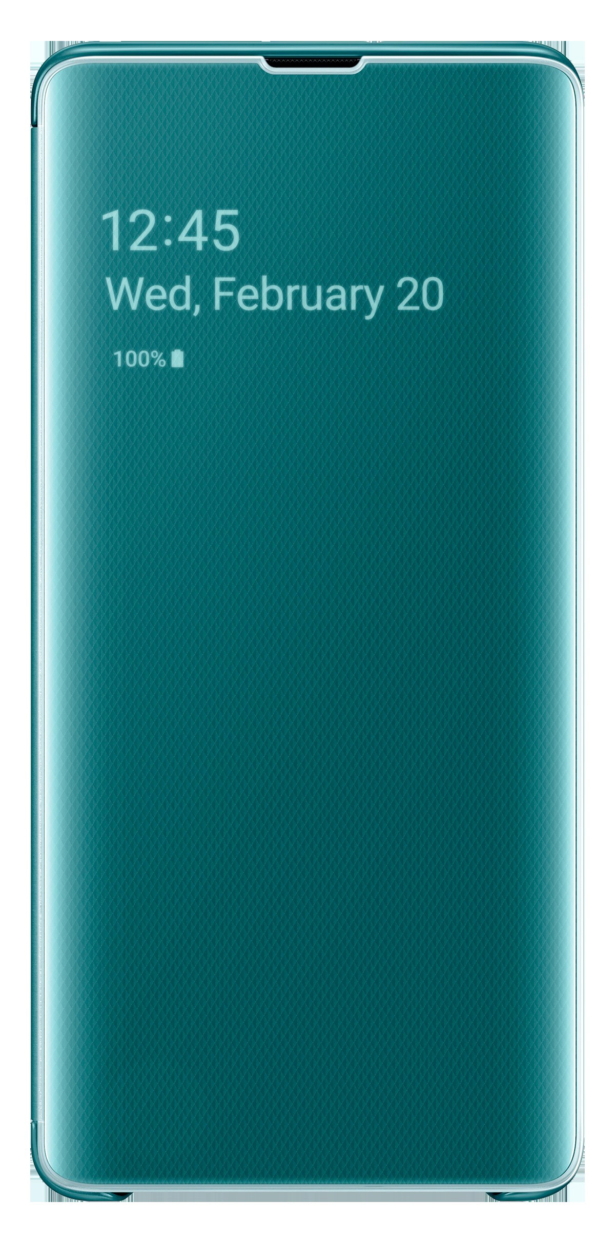 Grün Clear View Bookcover, Samsung, Cover, SAMSUNG S10+, Galaxy