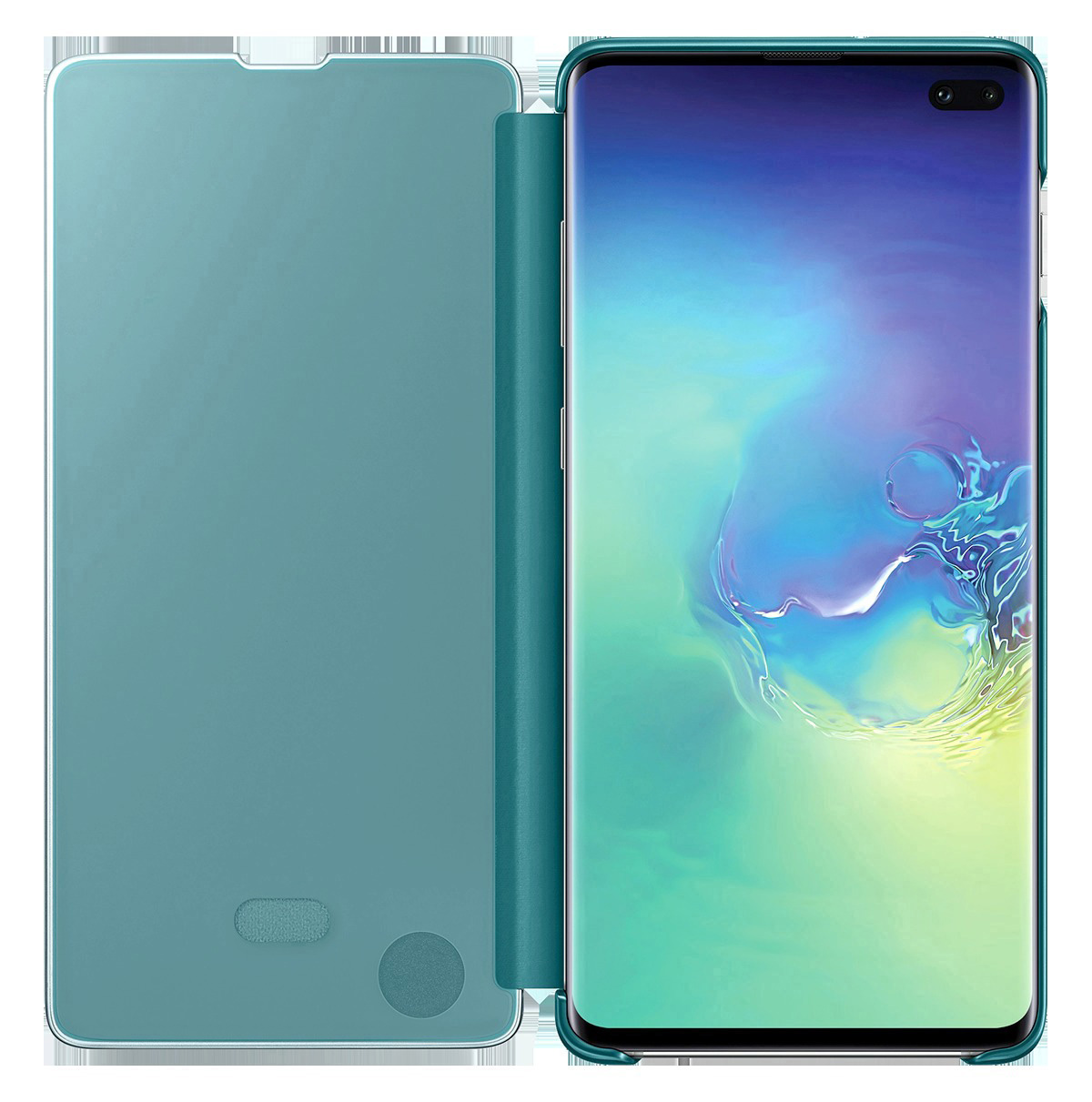 SAMSUNG Clear View Cover, Bookcover, Samsung, Galaxy S10+, Grün