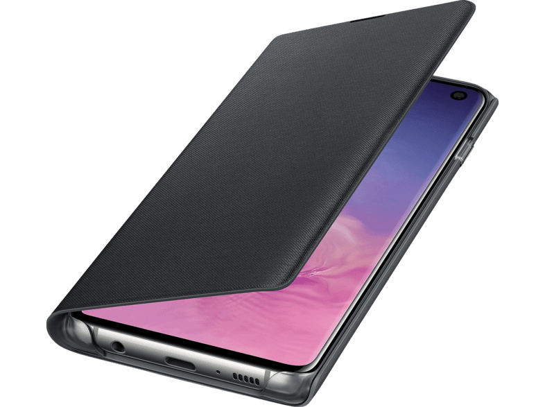 SAMSUNG LED View Cover, Bookcover, Samsung, Galaxy S10, Schwarz 
