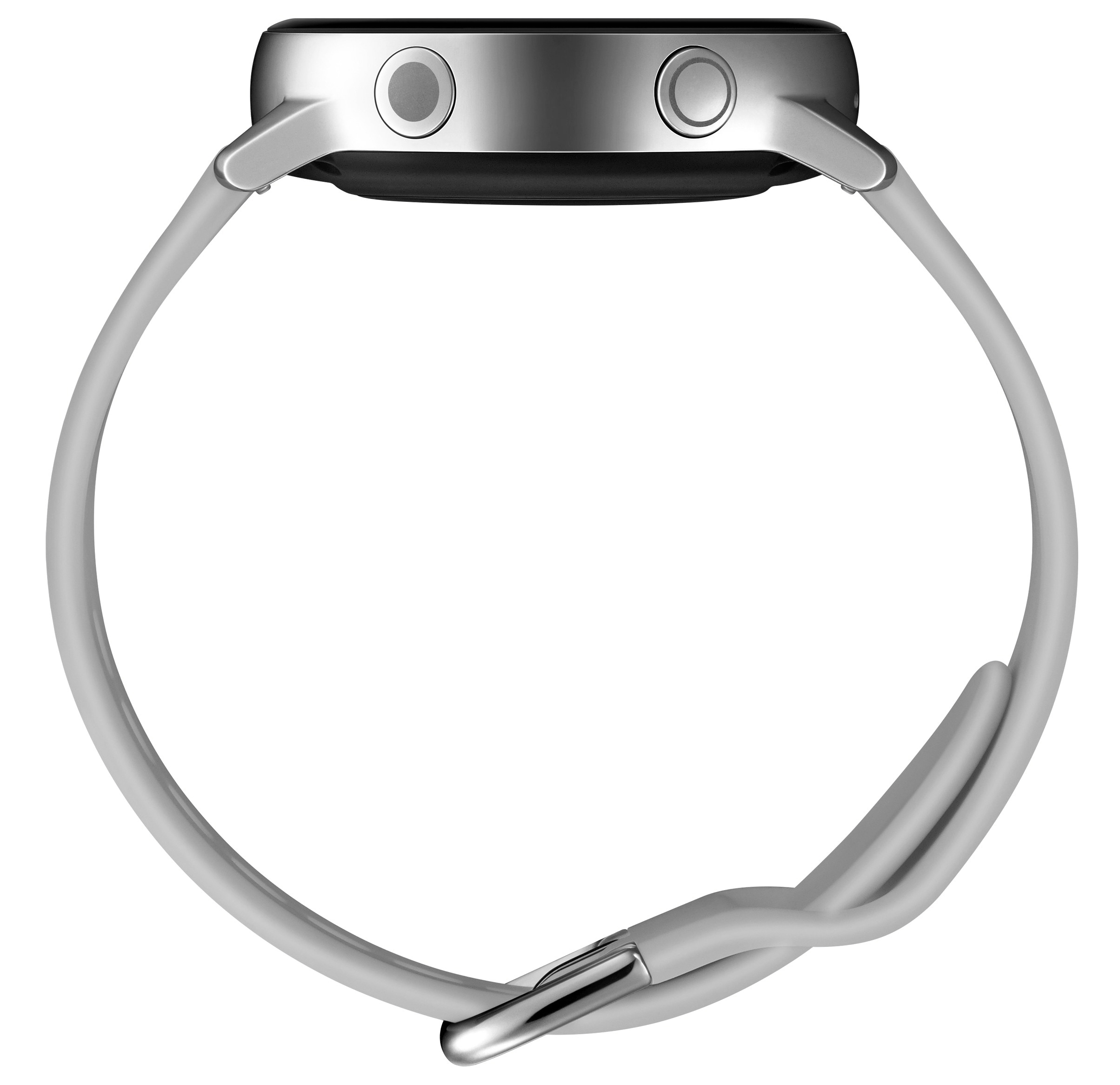 SAMSUNG Galaxy Watch Active Smartwatch Aluminium Fluorkautschuk (FKM), 111.5 mm, Silber