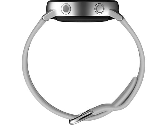 SAMSUNG Galaxy Watch Active Smartwatch Aluminium Fluorkautschuk (FKM), 111.5 mm, Silber
