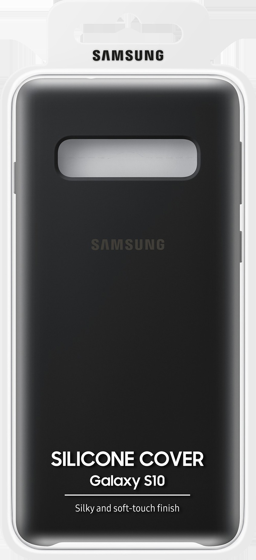 SAMSUNG Silicone Cover, Backcover, Samsung, Galaxy S10, Schwarz