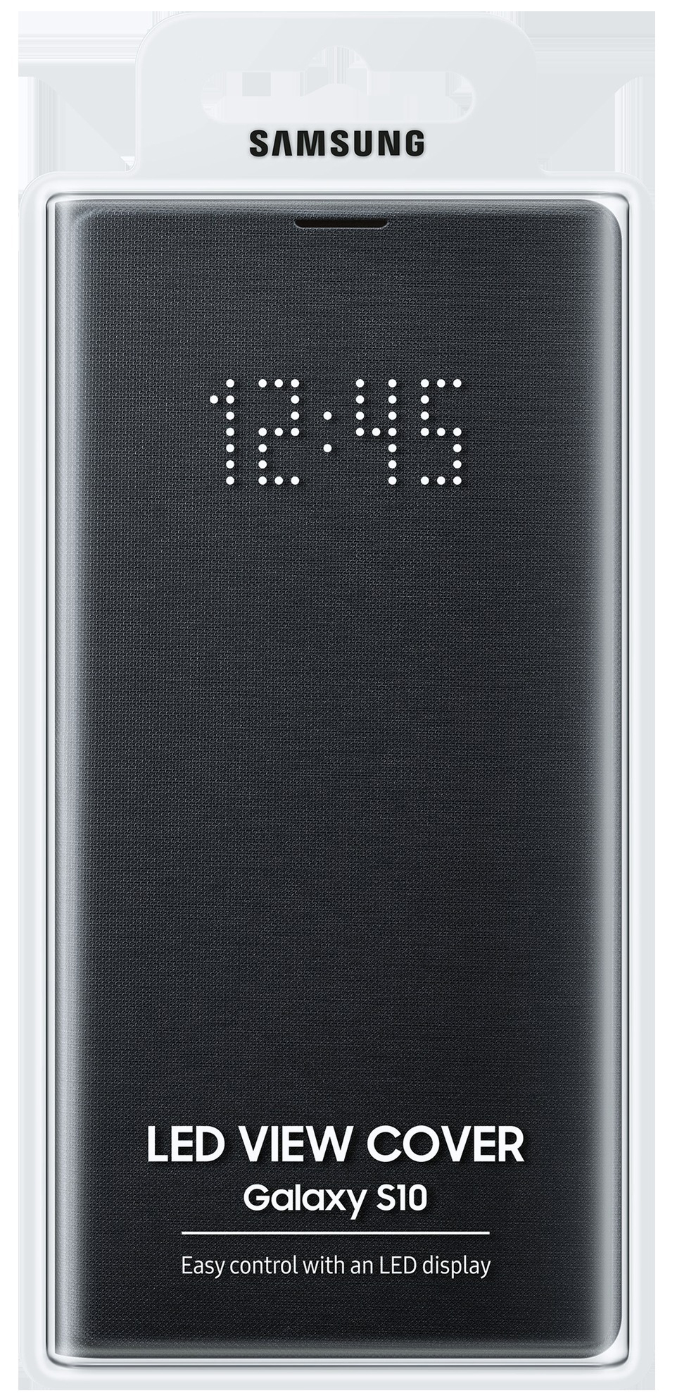 SAMSUNG LED View Cover, Bookcover, Samsung, Galaxy S10, Schwarz