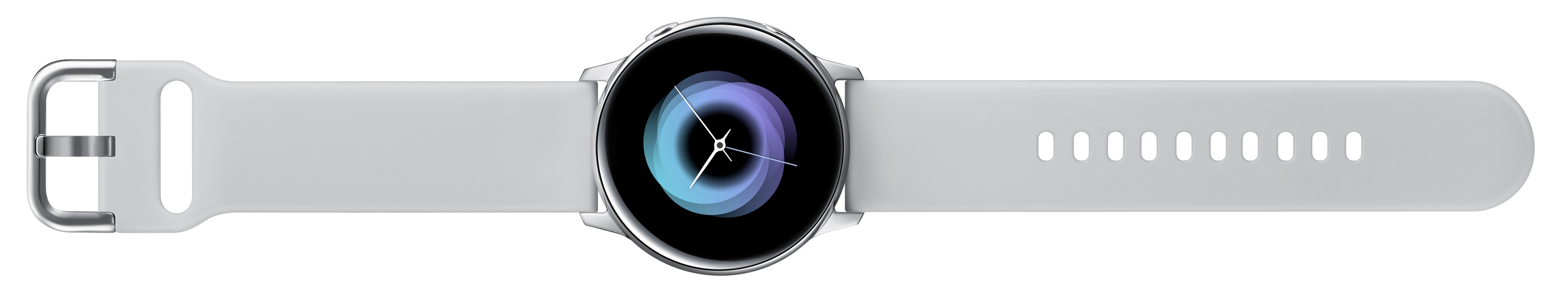 SAMSUNG Galaxy Watch Active Smartwatch Aluminium Fluorkautschuk (FKM), 111.5 mm, Silber