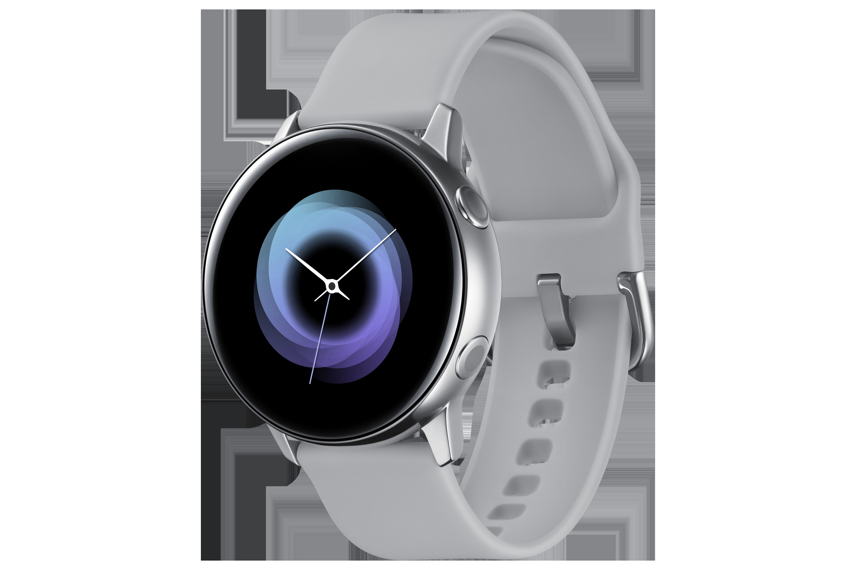 SAMSUNG Galaxy Watch Active Smartwatch Aluminium Fluorkautschuk (FKM), 111.5 mm, Silber