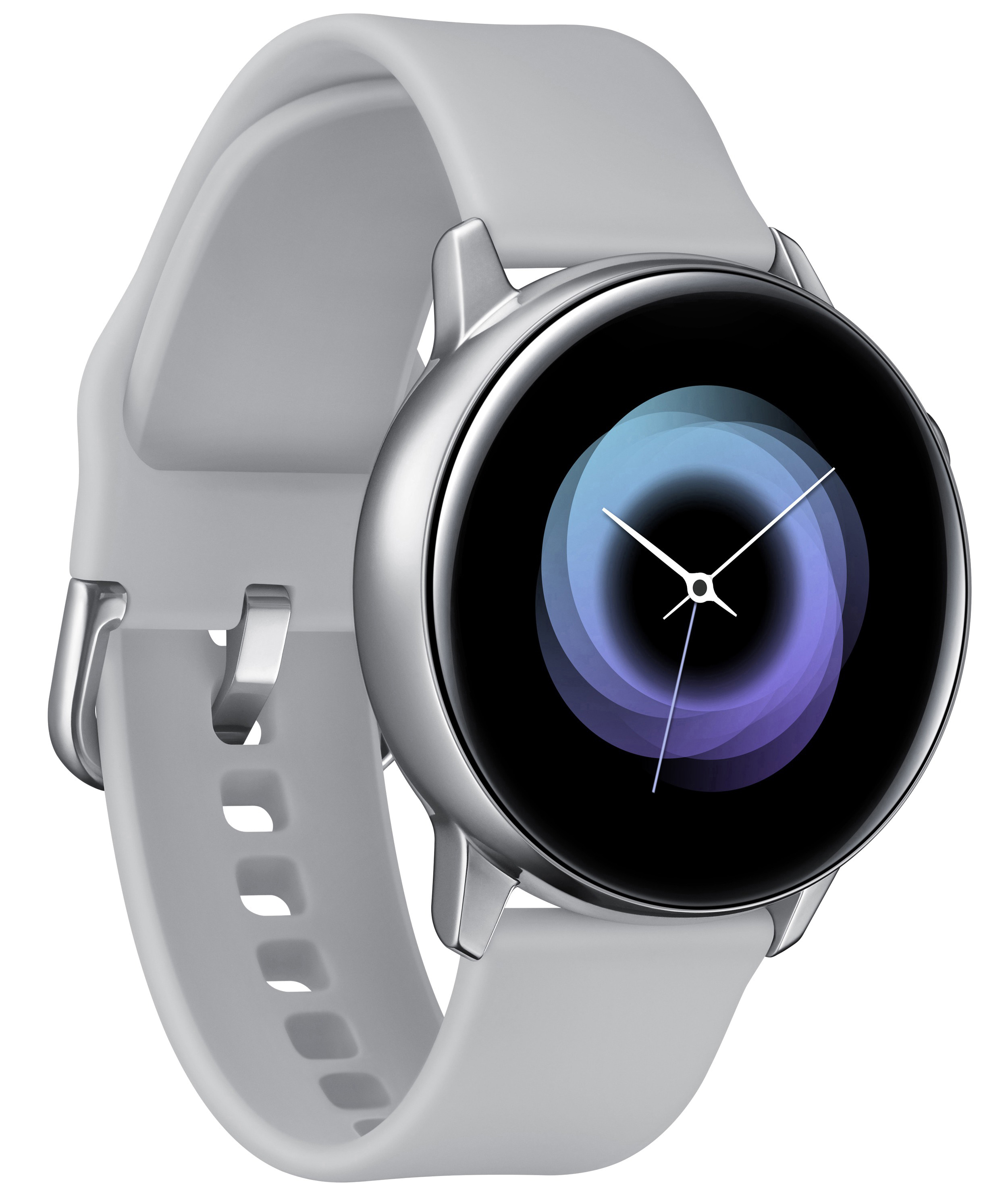 SAMSUNG Galaxy Watch Active Smartwatch Aluminium Fluorkautschuk (FKM), 111.5 mm, Silber