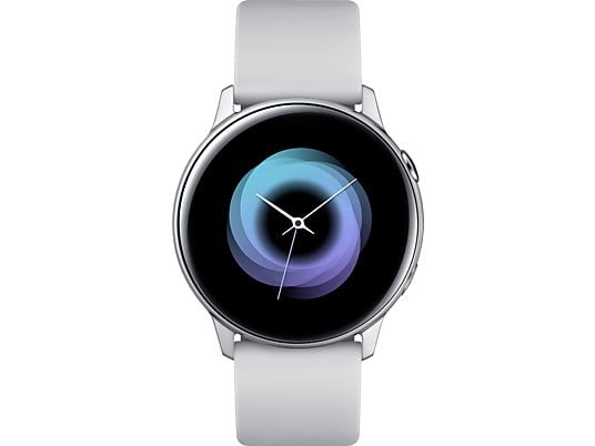 SAMSUNG Galaxy Watch Active Smartwatch Aluminium Fluorkautschuk (FKM), 111.5 mm, Silber