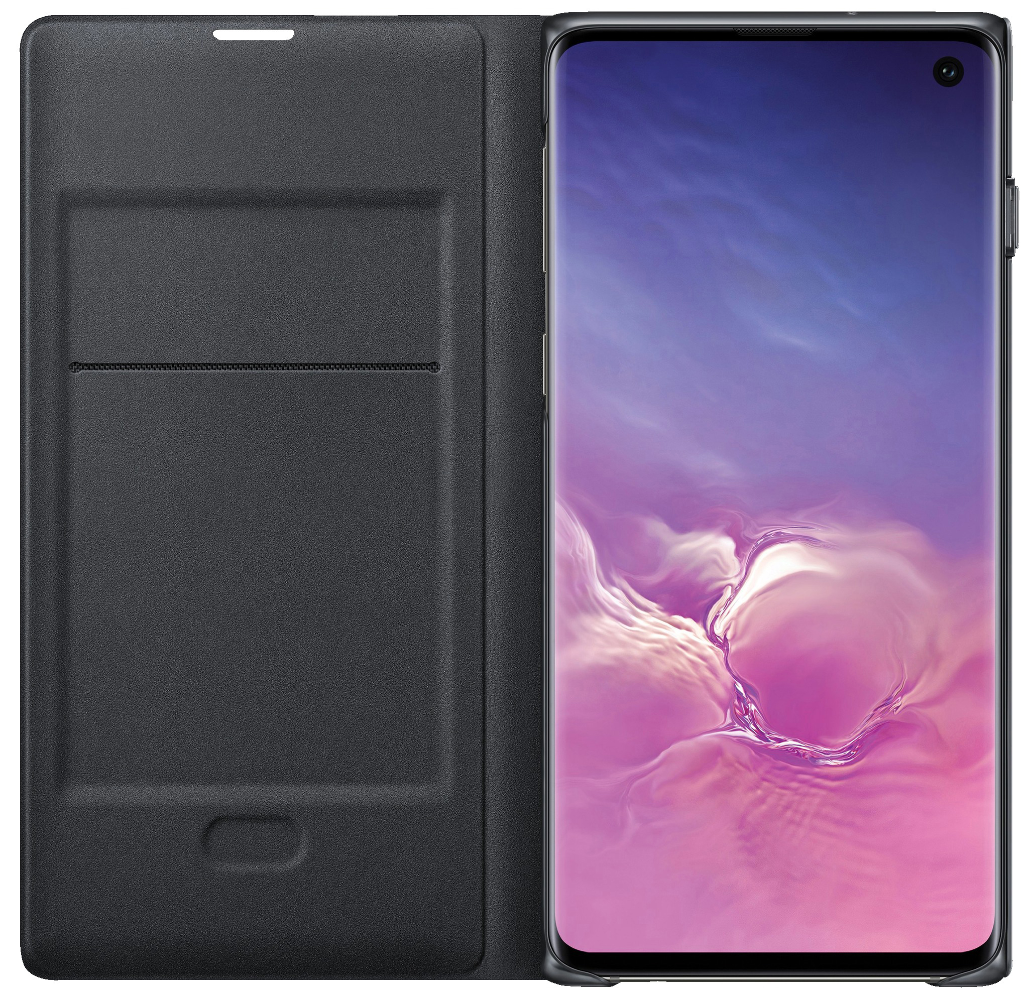 SAMSUNG LED View Cover, Bookcover, Samsung, Galaxy S10, Schwarz