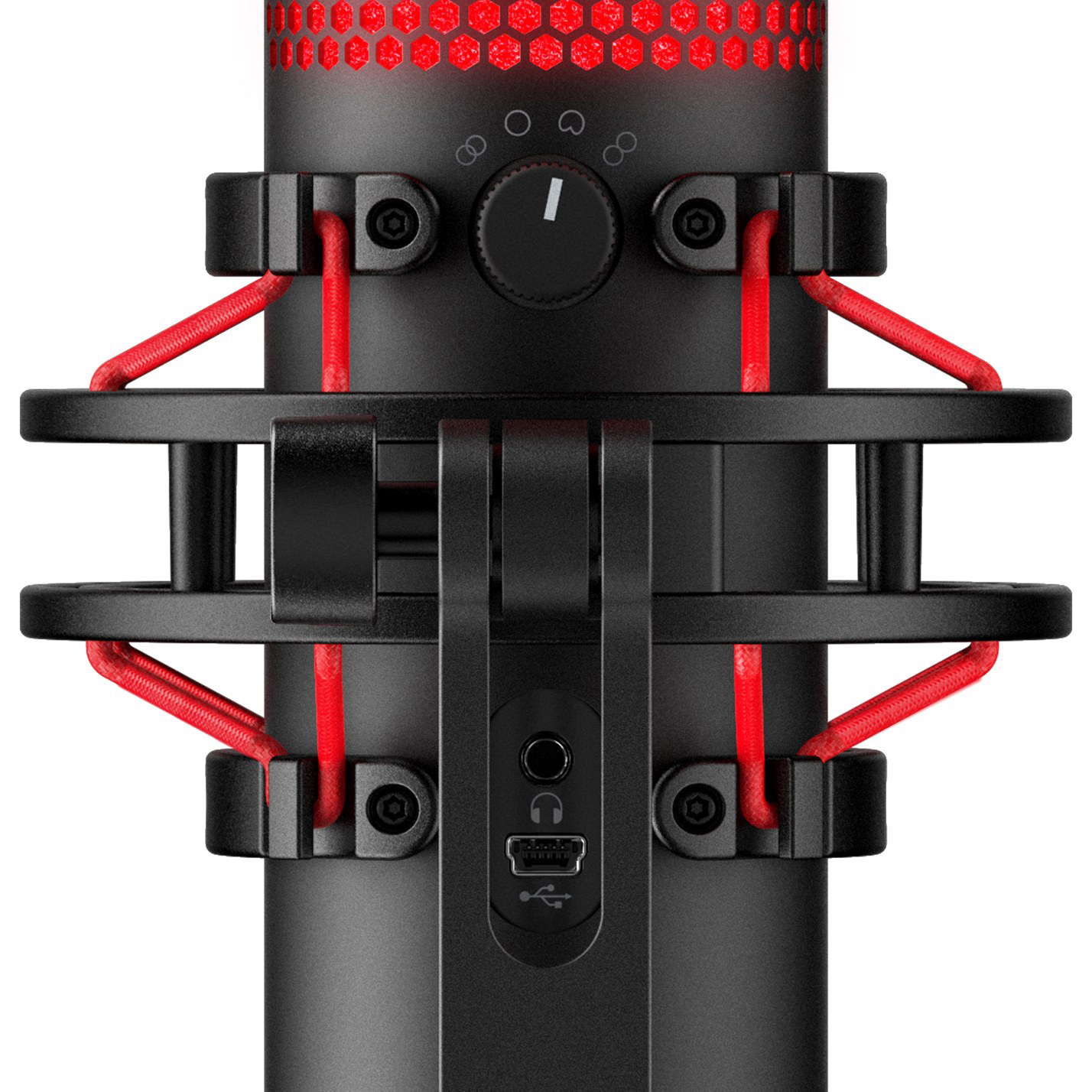 QuadCast HYPERX Rot/Schwarz Desktop-Mikrofon,