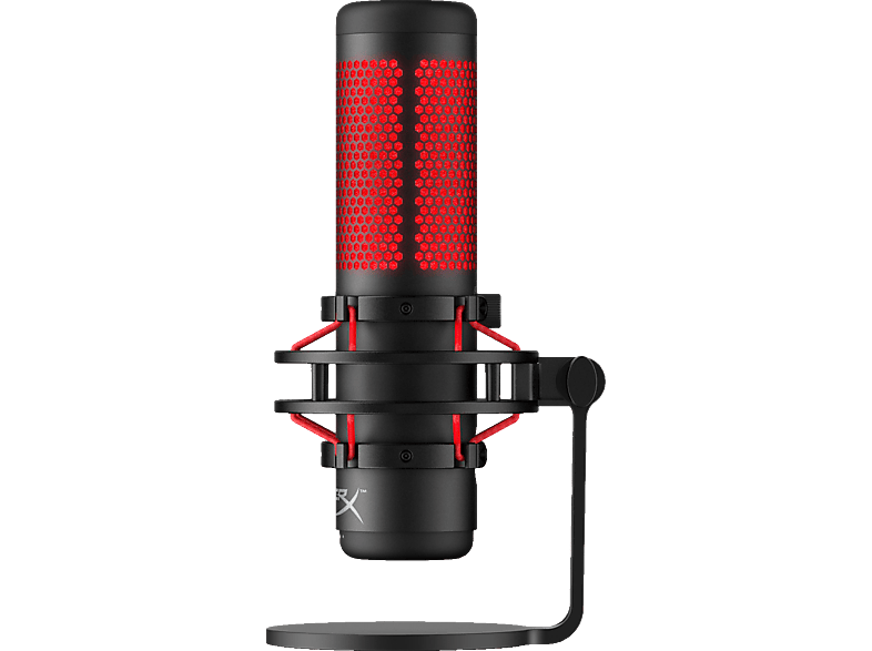 HYPERX QuadCast Desktop-Mikrofon, Rot/Schwarz