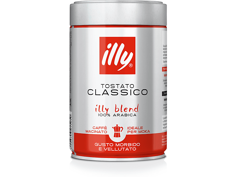 Illy Classico Röstung - für Espresso Kaffee gemahlen, 250 g, Kompatibles System: Espressokocher