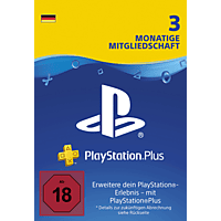 PlayStation Plus Card 3 Monate (für deutsche SEN-Konten)