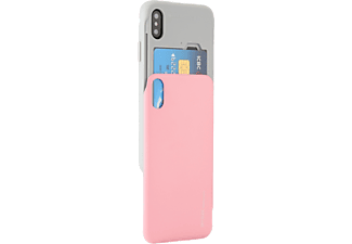 MERCURY SSBIPXRG iPhone X kártyatartós védőtok, rose gold