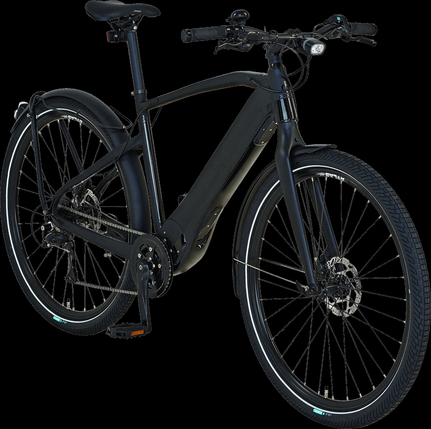 PROPHETE GENIESSER e3.0 Trekkingrad (Laufradgröße: 28 Zoll, Rahmenhöhe: 50 cm, Herren-Rad, 403 Wh, Schwarz)