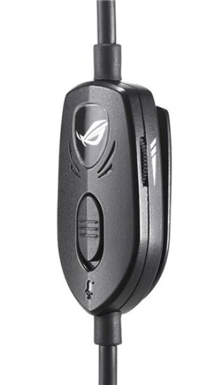 Auriculares gaming - ASUS Orion, Control de volumen , Aislamiento del ruido, Altavoces neodimio, Negro y Rojo