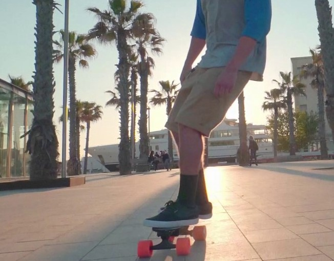 Monopatín eléctrico - SK8 Air, 2 velocidades, 10 km, Negro