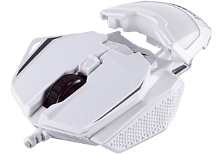 MAD CATZ R.A.T. 1+ - Gaming Topo, Alloggiamenti per cavi, Ottica con diodi laser, 2000 dpi, Bianco