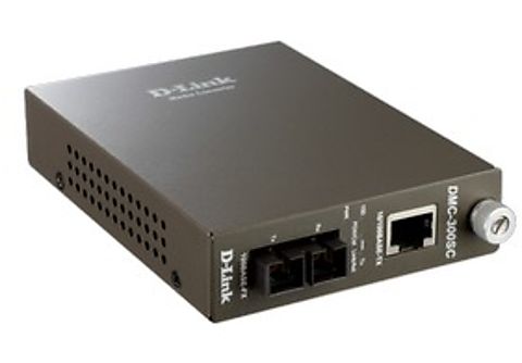 Convertidor de medios - D-Link DMC 300SC, De cable UTP100BASE-TX a fibra óptica 100BASE-FX multimodo