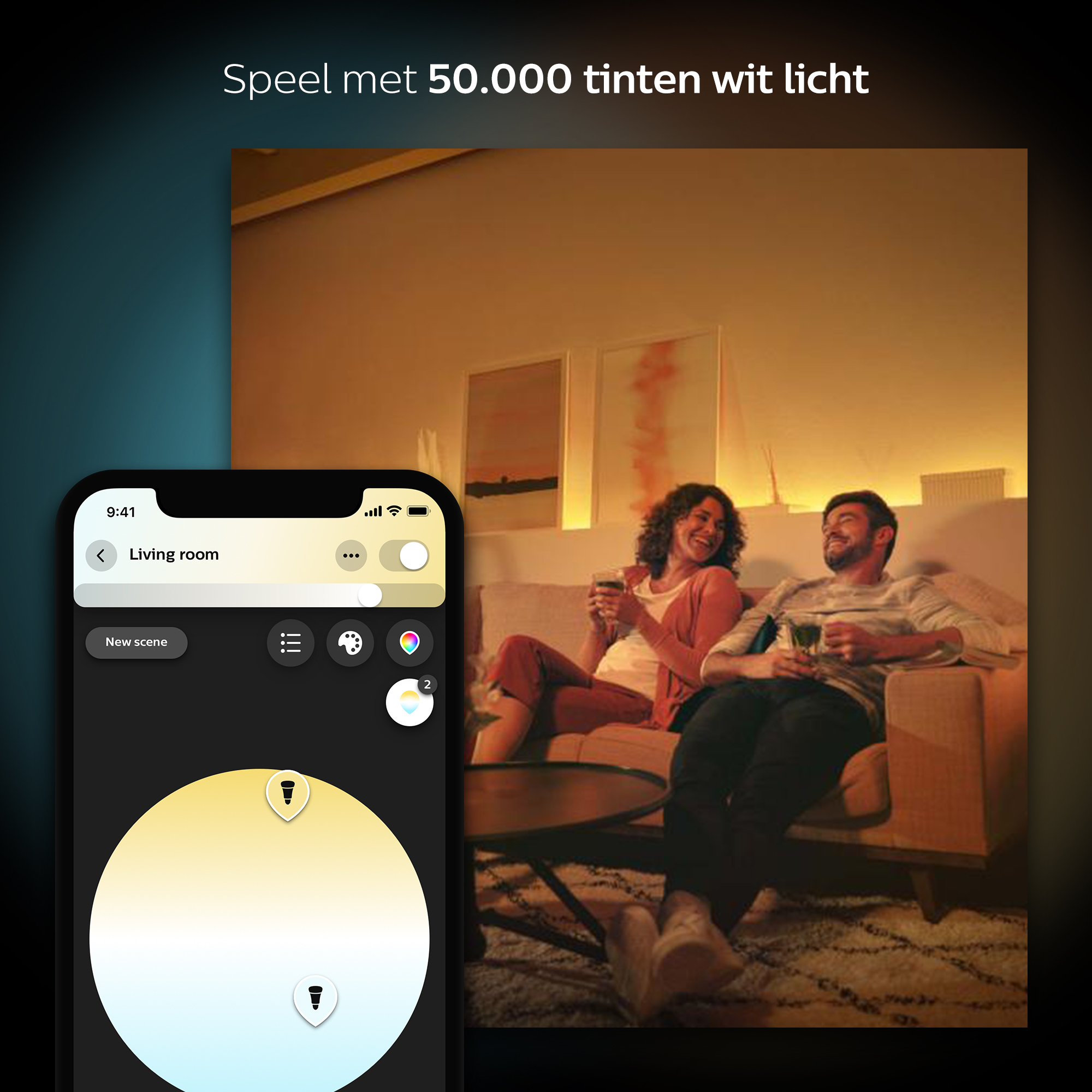 PHILIPS HUE White Ambiance DuoPack GU10 (wit licht)
