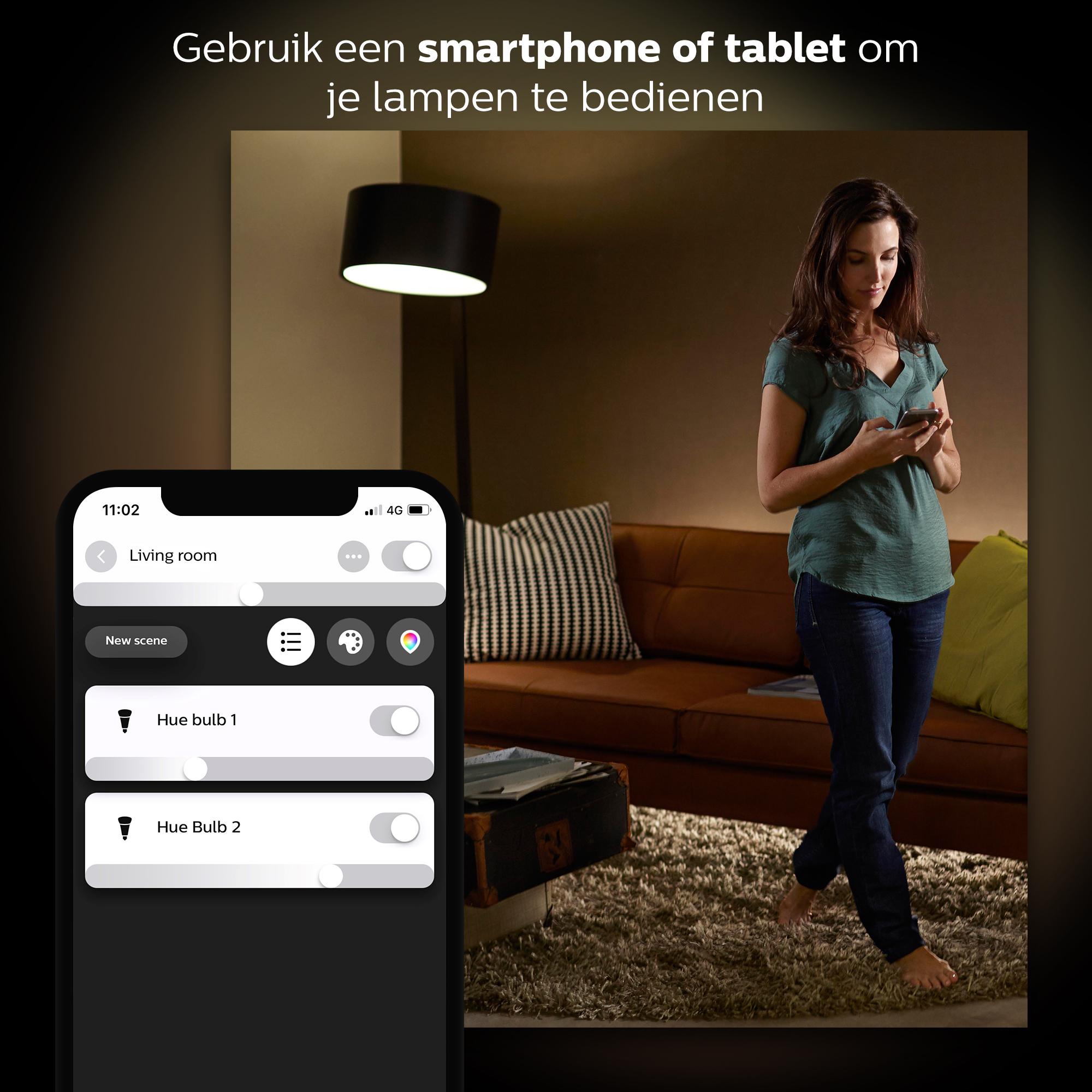 PHILIPS HUE White Ambiance DuoPack GU10 (wit licht)