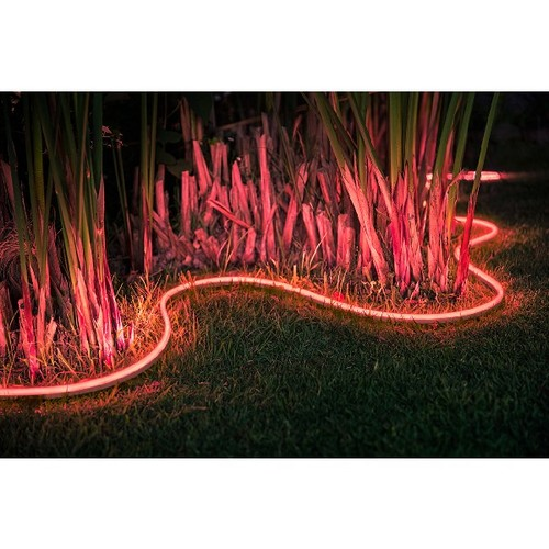 Tira LED inteligente - Philips Hue, 5 Mts para exterior, sumergible (IP67), Silicona, Blanco