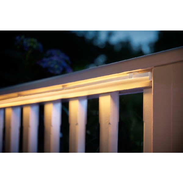 Tira LED inteligente - Philips Hue, 5 Mts para exterior, sumergible (IP67), Silicona, Blanco