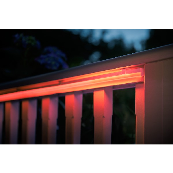 Tira LED inteligente - Philips Hue, 5 Mts para exterior, sumergible (IP67), Silicona, Blanco