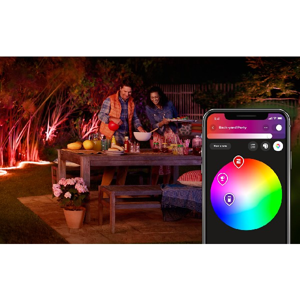 Tira LED inteligente - Philips Hue, 5 Mts para exterior, sumergible (IP67), Silicona, Blanco