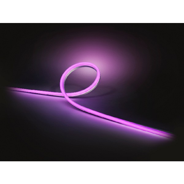 Tira LED inteligente - Philips Hue, 5 Mts para exterior, sumergible (IP67), Silicona, Blanco