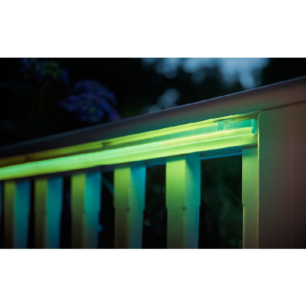 Tira LED inteligente - Philips Hue, 5 Mts para exterior, sumergible (IP67), Silicona, Blanco
