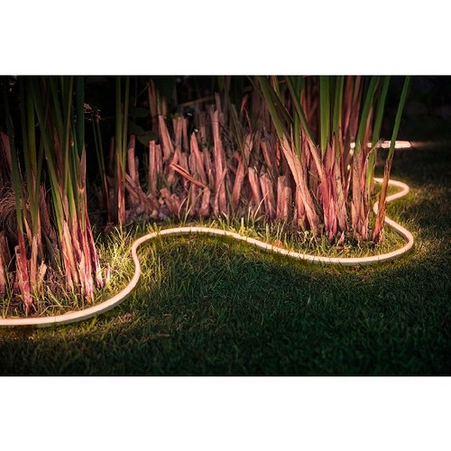 Tira LED inteligente - Philips Hue, 5 Mts para exterior, sumergible (IP67), Silicona, Blanco