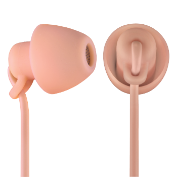 Auriculares de botón - Thomson In Ear 3008, Sensibilidad 96 dB, Silicona, Rosa