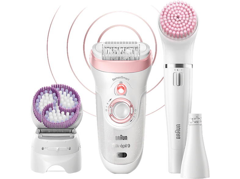 BRAUN Epilator Silk-épil 9 SensoSmart (SE S9-975BS)