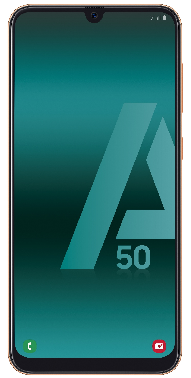 Móvil - Samsung Galaxy A50, Coral, 128 GB, 4 GB RAM, 6.4" Full HD+, Samsung Exynos, 4000 mAh, Android