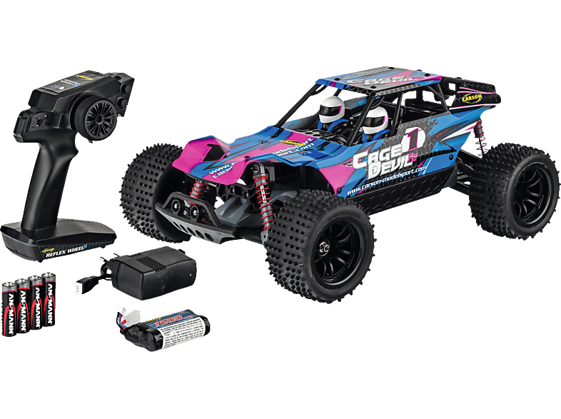 100% Fahrzeug, 2.4G Blau RTR FE CARSON 1:10 Cage Devil R/C