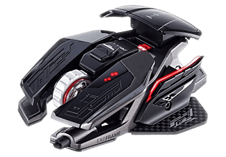 MAD CATZ R.A.T. X3 - Gaming Maus, Kabelgebunden, Optisch mit Laserdioden, 16000 dpi, Schwarz