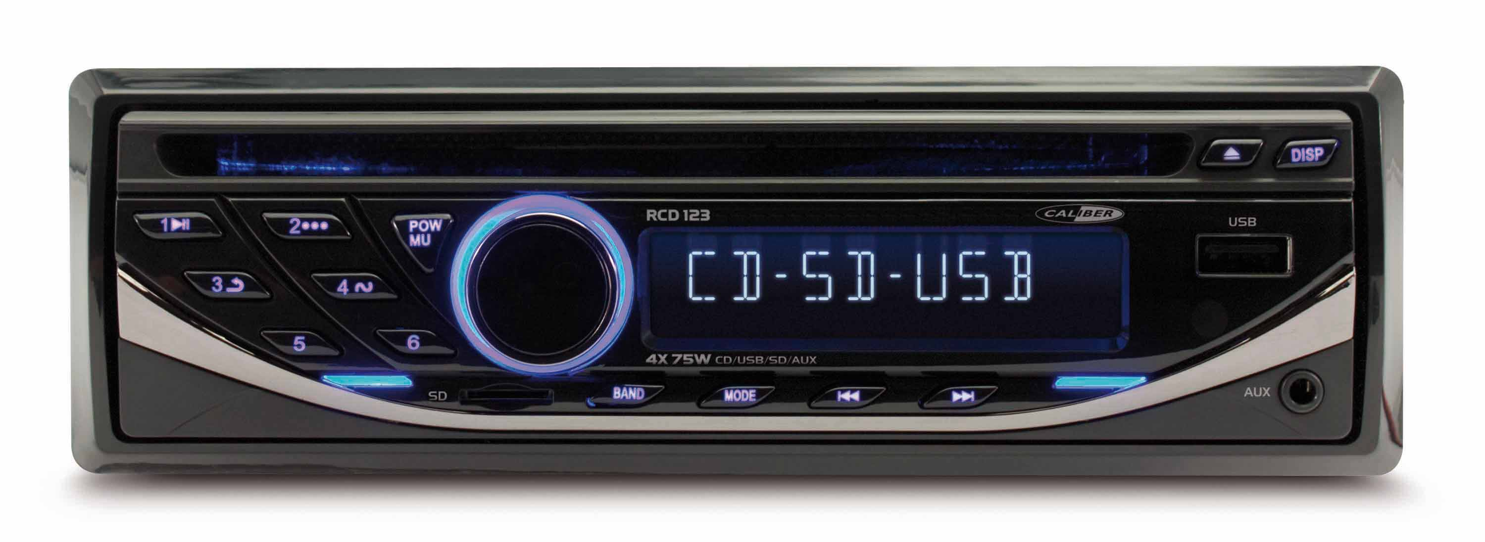 CALIBER RCD123 Autoradio 1 DIN, 75 Watt