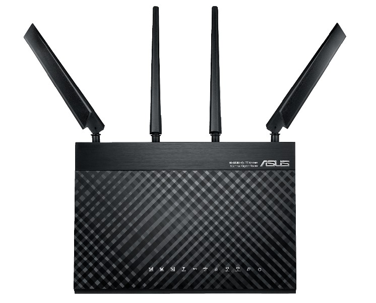 Router y módem - ASUS 4G-AC68U, 1300 Mbps, 4 antenas externas, blanco
