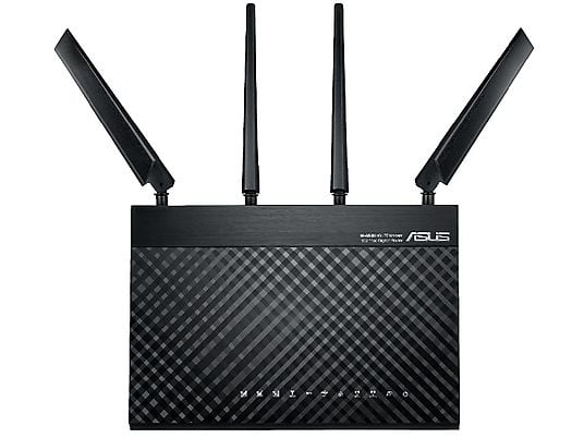 Router y módem - ASUS 4G-AC68U, 1300 Mbps, 4 antenas externas, blanco