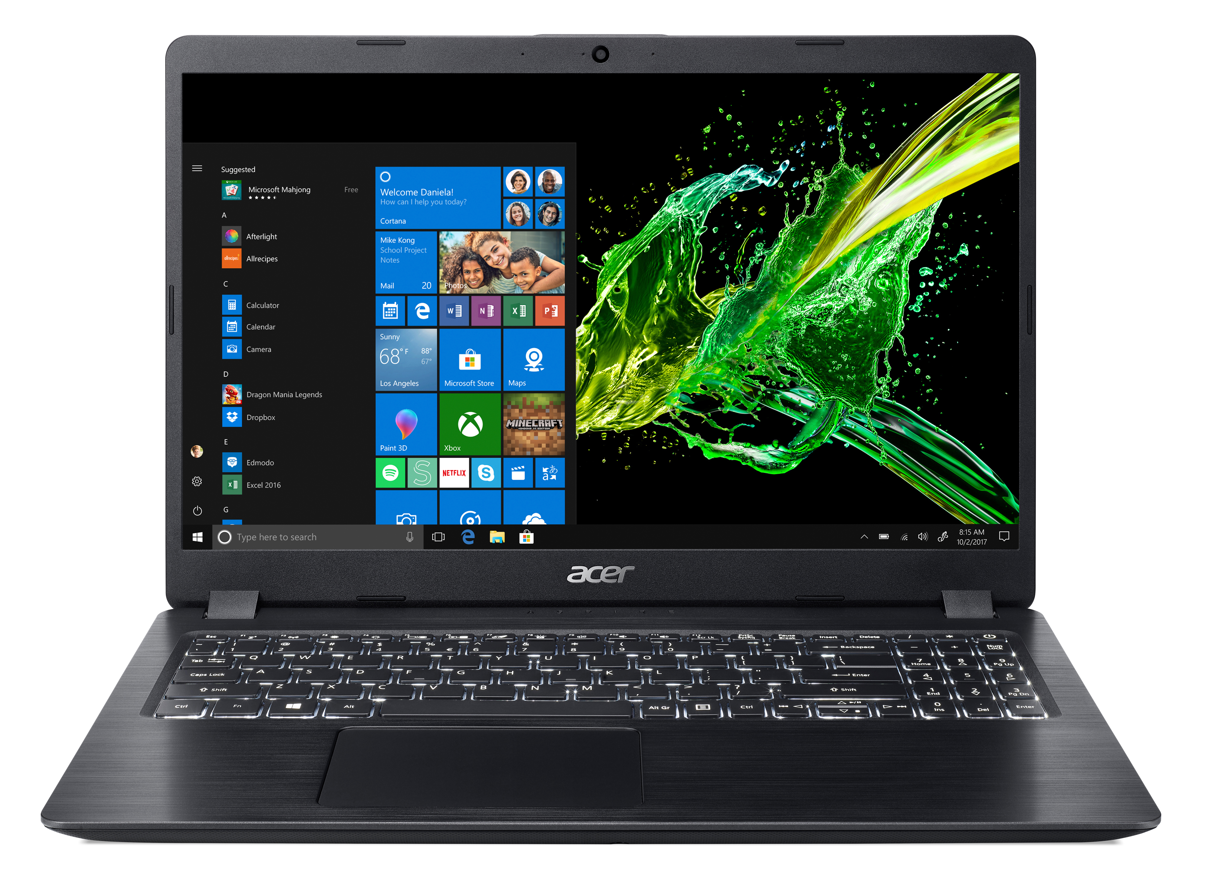 ACER Aspire 5 (A515-52G-722V) - 15,6 Zoll - Intel® Core™ i7 i7-8565U - 8 GB - 512 GB - NVIDIA GeForce® MX130 - Windows 10 Home (64 Bit)