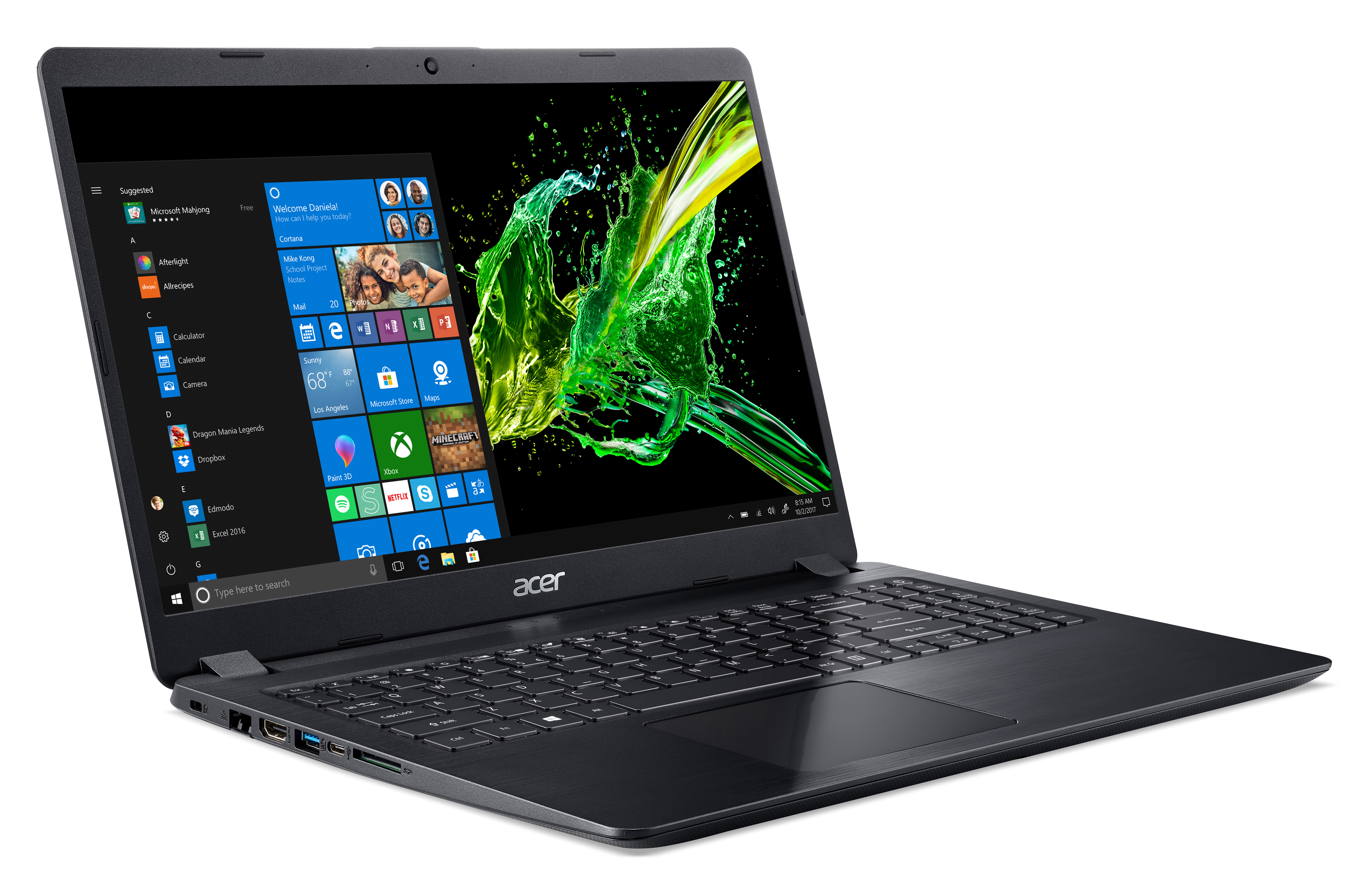 ACER Aspire 5 (A515-52G-722V) - 15,6 Zoll - Intel® Core™ i7 i7-8565U - 8 GB - 512 GB - NVIDIA GeForce® MX130 - Windows 10 Home (64 Bit)