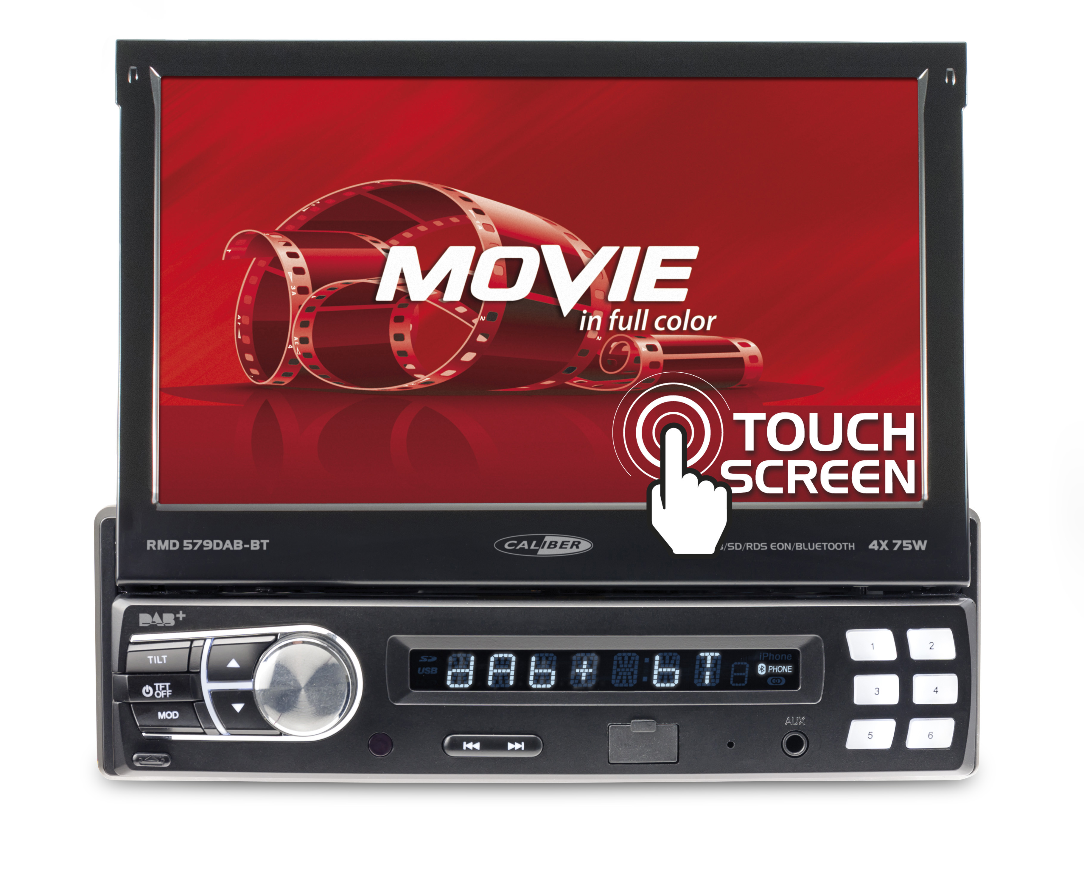 CALIBER RMD579DAB-BT Radio 2 DIN (Doppel-DIN), 75 Watt