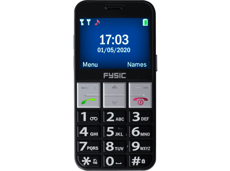 Rustiek Straat Lima FYSIC FM-7810 Senioren Mobiele Telefoon - 16 MB Zwart kopen? | MediaMarkt