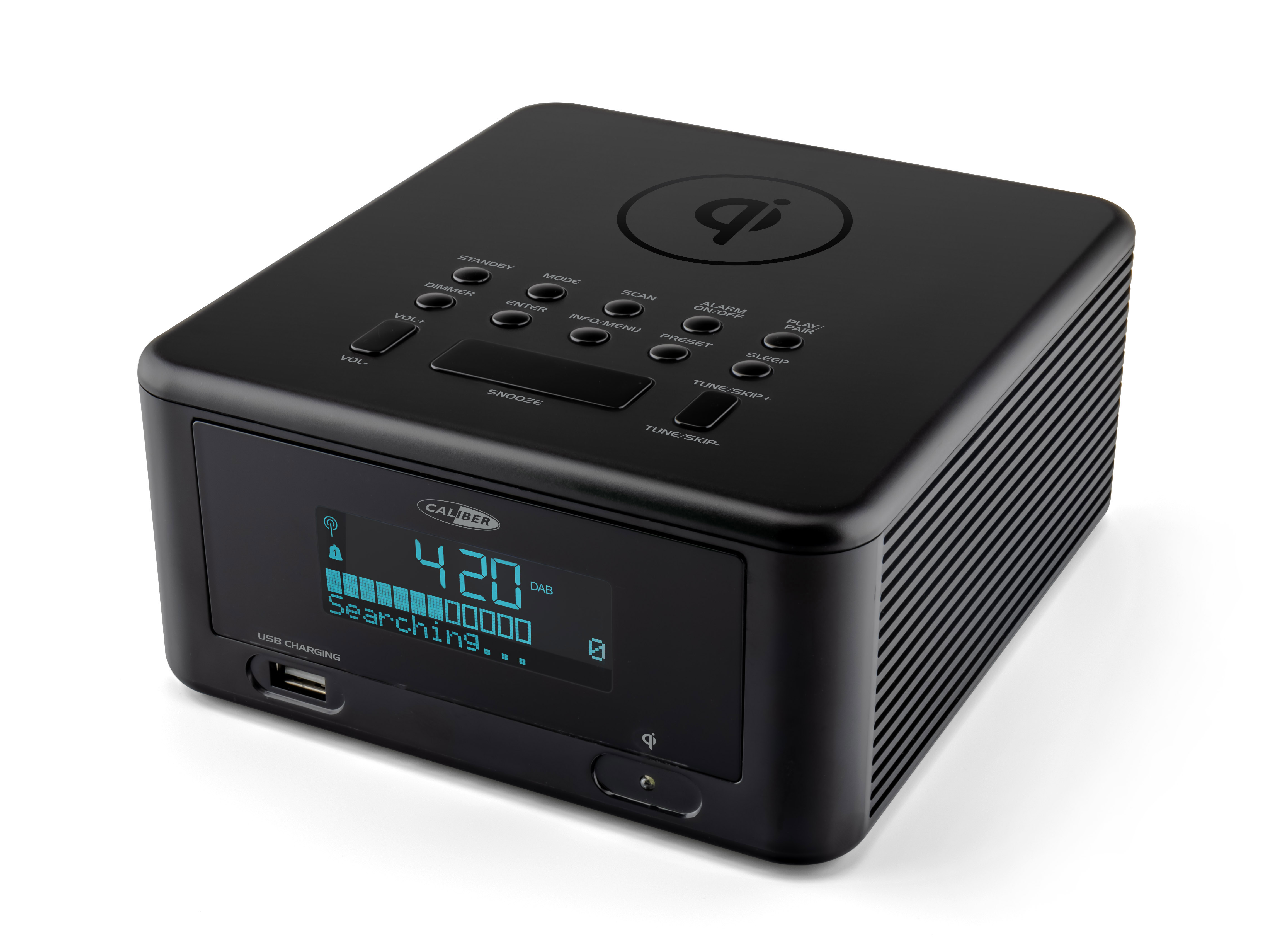 CALIBER HCG010QIDAB-BT Radio-Uhr, FM DAB+, DAB+, FM, Bluetooth, Schwarz