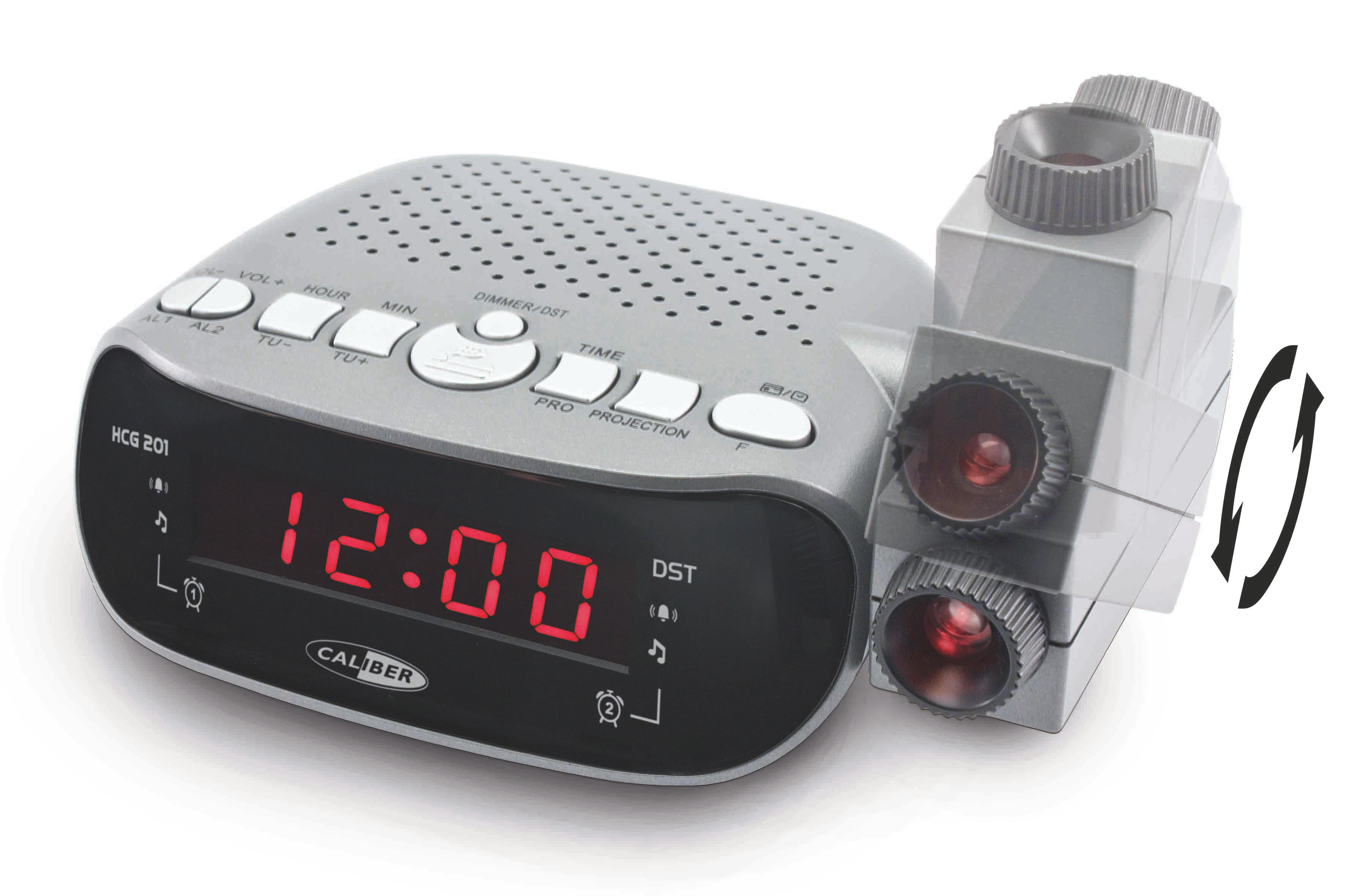 CALIBER HCG201 Radio-Uhr, Bluetooth, Grau