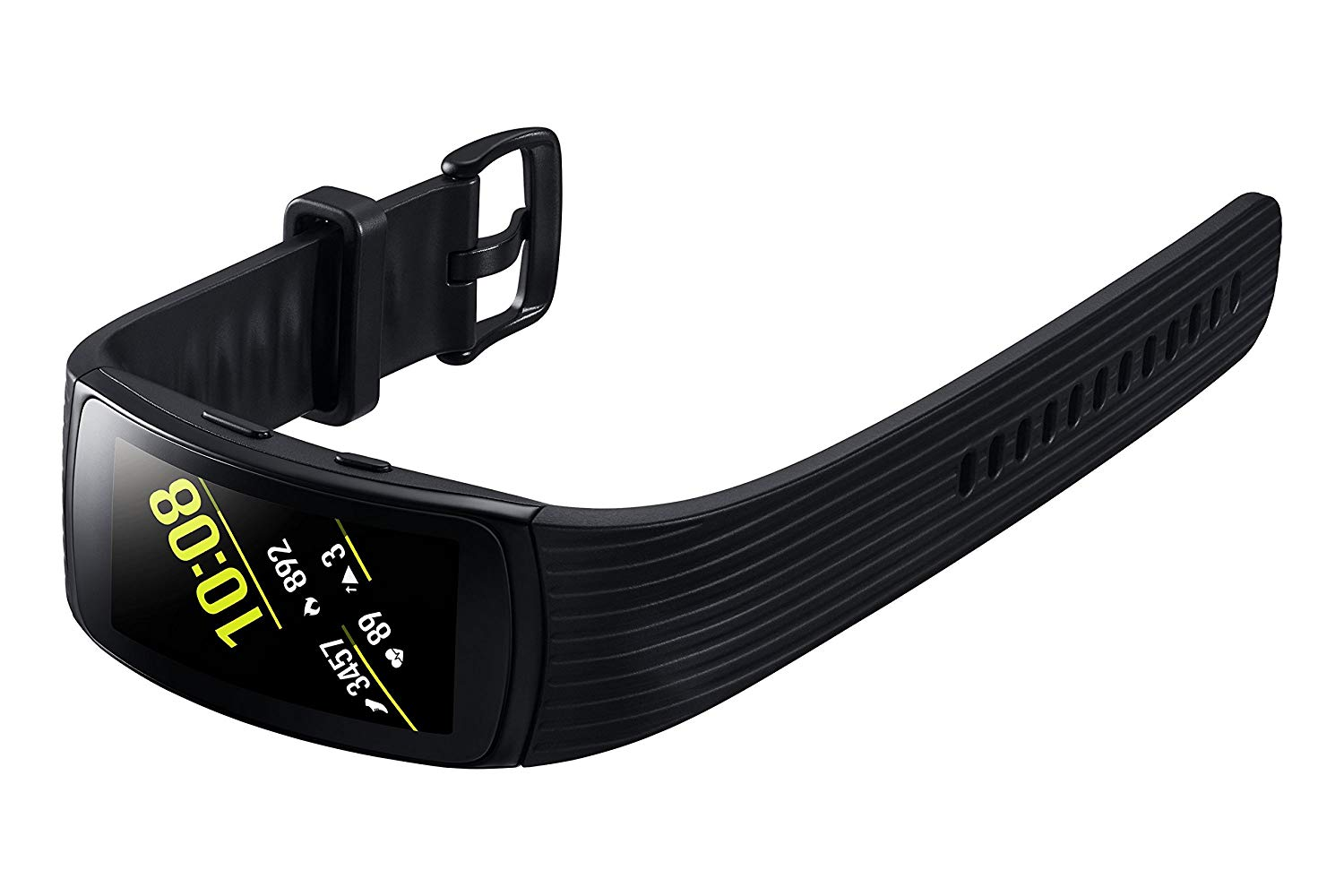 Pulsera de actividad - Samsung Gear Fit 2 Pro, 1.5'', GPS, Bluetooth, WiFi, Sumergible 50 m, Negro
